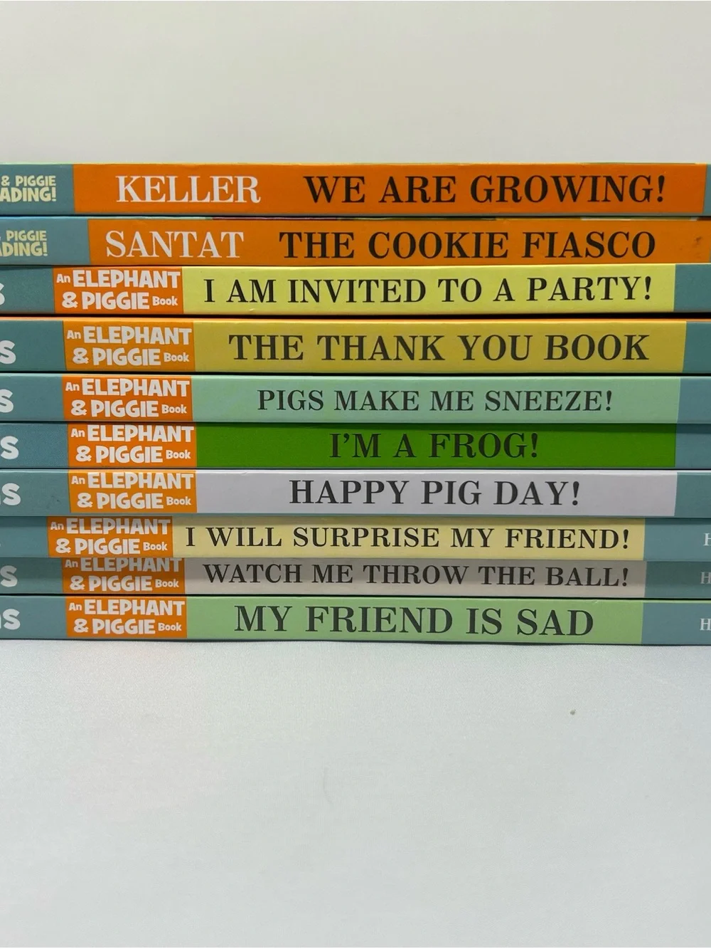 Elephant & Piggie 10 Hardcover Book Set - Mo Willems